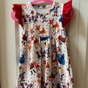 Rudolph and Friends boutique dress 2 sizes